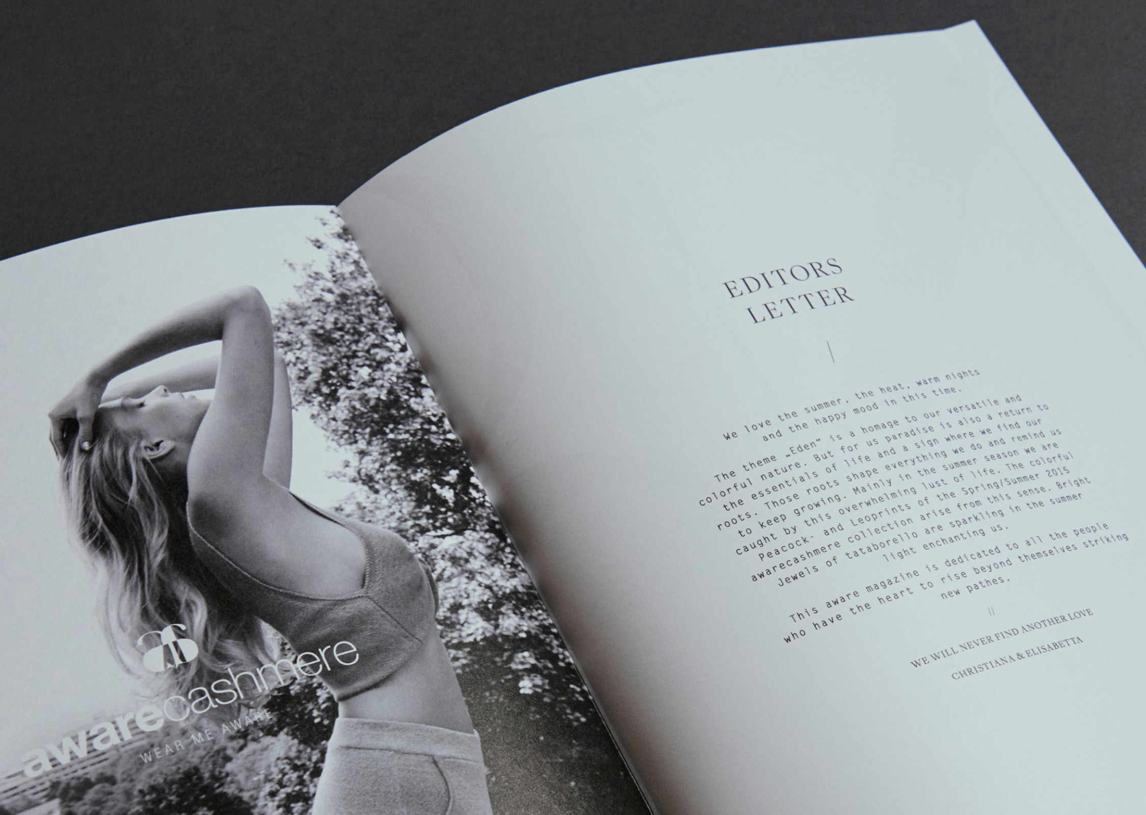 Editors Letter Cashmere Magazine