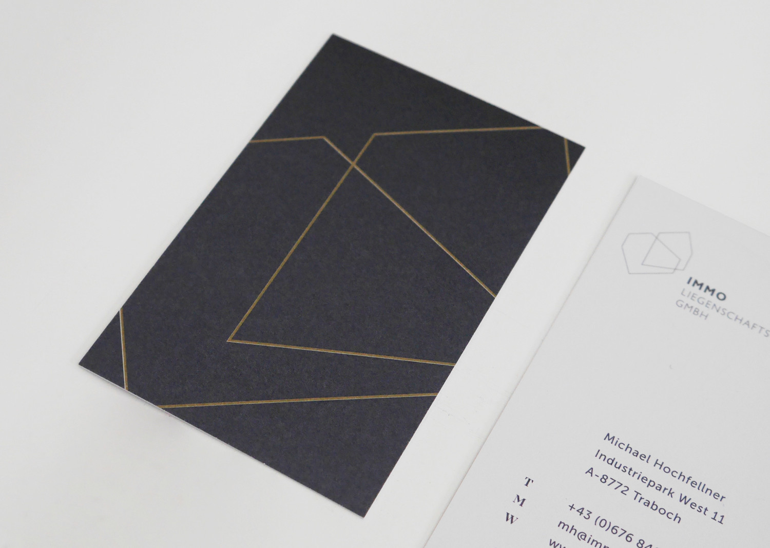 Immo Liegenschaftsverwaltung Logo Corporate Design Stationery